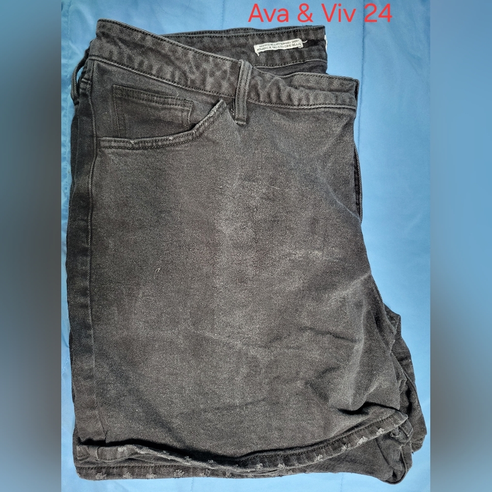 Ava & Viv Black Jean Shorts